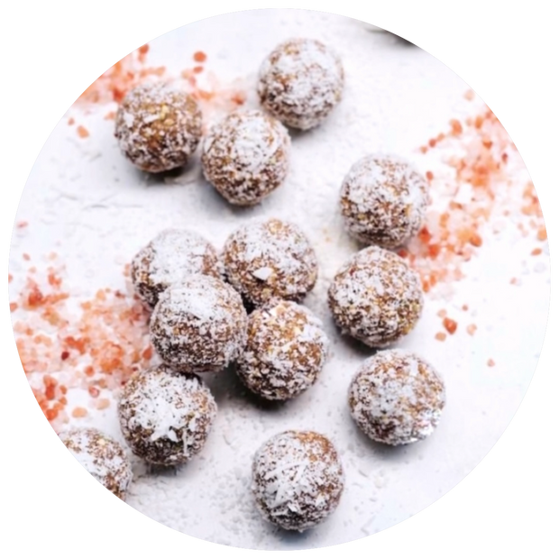 salted caramel protein ball powerhouse wellness low calorie healthy macro friendly